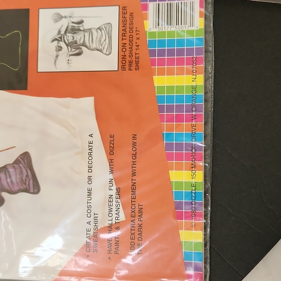 Vintage Dizzle Pre-Shaded Halloween Iron-on Transfers Glow Witch Ghost Pumpkin - Picture 9 of 10